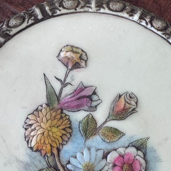 Artini Hand Painted Twin Etched 4D Sculptured Floral Wall Art #10050 Vintage - Picture 8 of 16